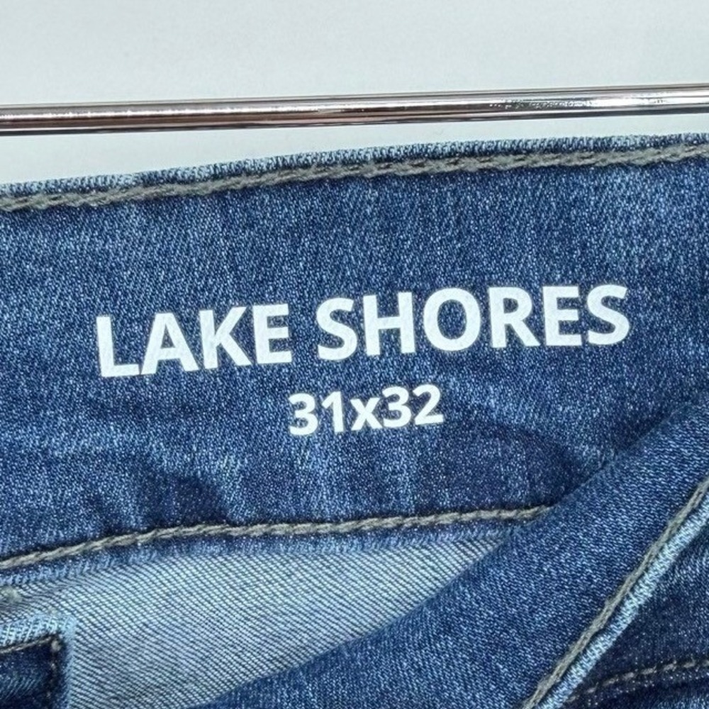 Mugsy Lake Shores Mens 31x32 Slim Straight Leg Jeans‎ Medium Blue Stretch - Picture 7 of 9